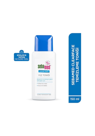 Sebamed Clear Face Akne Eğili MLi Cilt - Gözenek Sıkılaştırıcı Siyah Nokta Karşıtı Temizleyici Tonik 150 ML