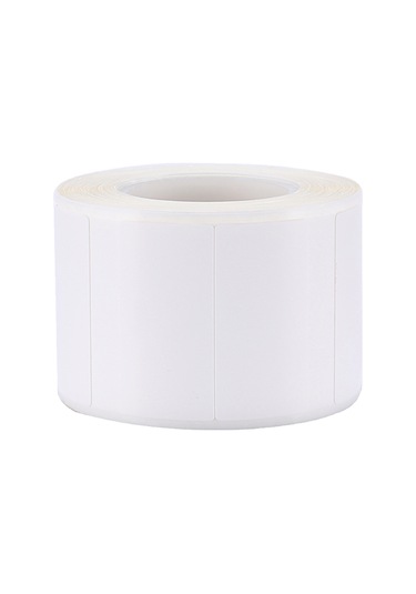 Moveevo Beyaz Çift Satırlı Termal Etiket Kağıdı 30x15mm - 460 Adet, Suya Dayanıklı, Serbest Boyalı, Otomatik Yapışkan - Ev, Ofis, Mağaza Kullanıma Uygun 1 Rulo