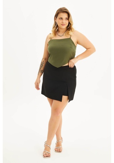 İp Askılı Gipeli Top - Haki