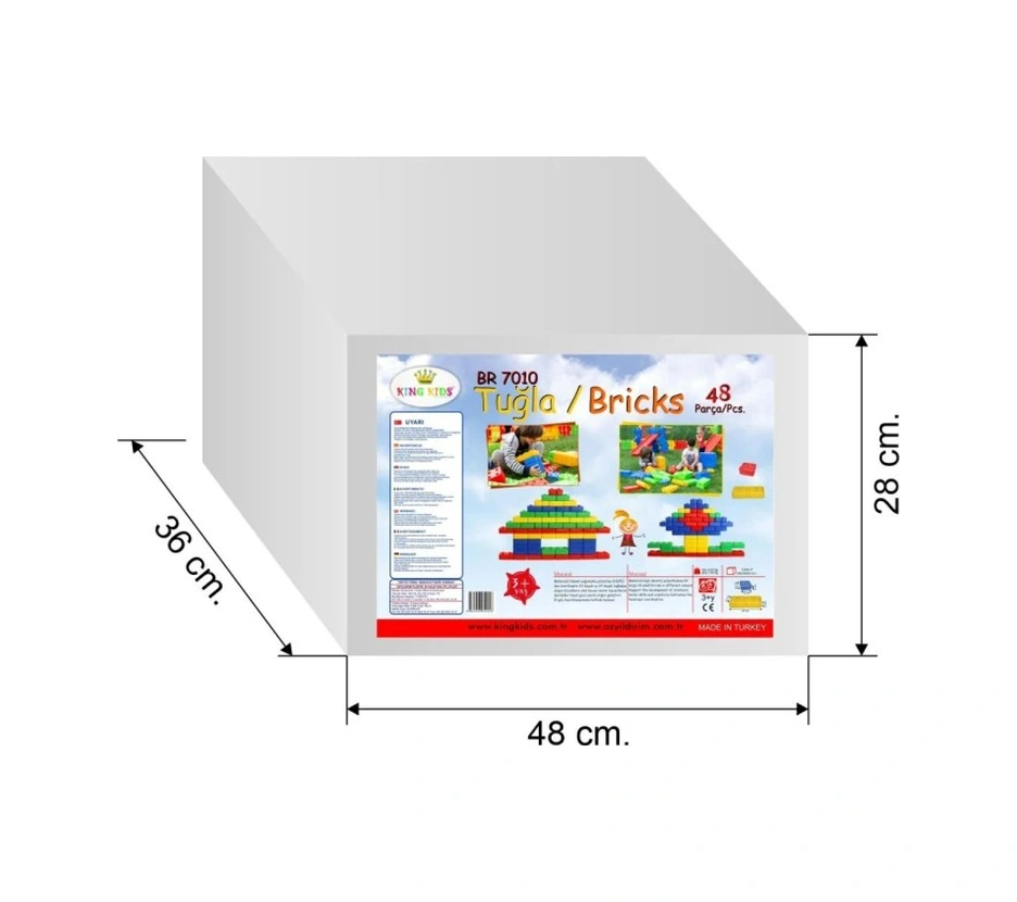 King Kids Tuğla 48 Parça