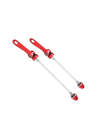 Xindoker 7075 Alüminyum Bisiklet Jant Hızlı Çıkartma Kolu - Dağ Ve Yol Bisikletleri İçin Ön 100mm Arka 135mm - Kırmızı Kırmızı