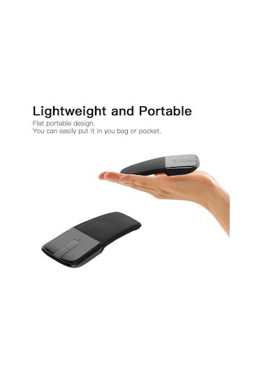 Jms Usb'li 2.4g Katlanır Optik İşlevli Arc Kablosuz Mouse
