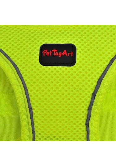 Pettagart Airmesh Neon Sarı Göğüs Tasması Turuncu