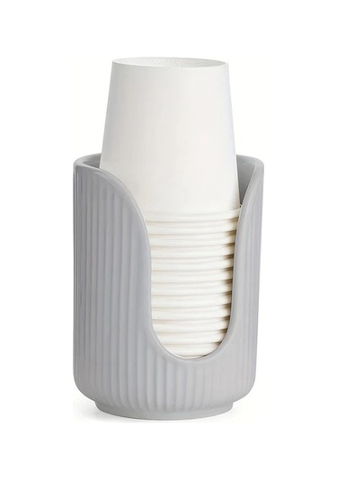 Dashanshop Tek Kova Gri 1 Adet Çok Amaçlı Bardak Tutucu Organizatör Masaüstü Saklama Rafı Tek Varil Gri