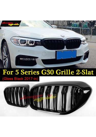 Bmw 5 Serisi G30 F90 Piano Black Ön Panjur M5 Izgara Böbrek