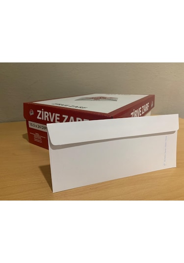 Silikonlu Düz Diplomat Zarf 1000 Adet 10.5 x 24 CM 110 G