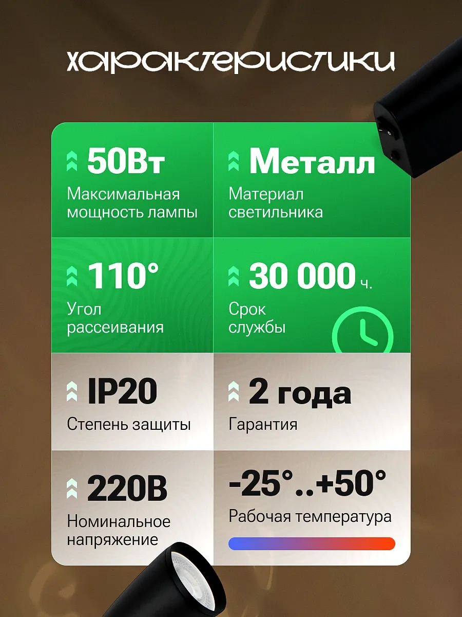 General Lighting Systems Düğümlü Emniyetli Duvar Montajlı Bra Gu10 1 Adet 418426328 Siyah