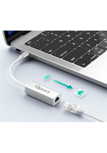 Qport Q-tr45 Type-c To Rj45 Ethernet Cevırıcı