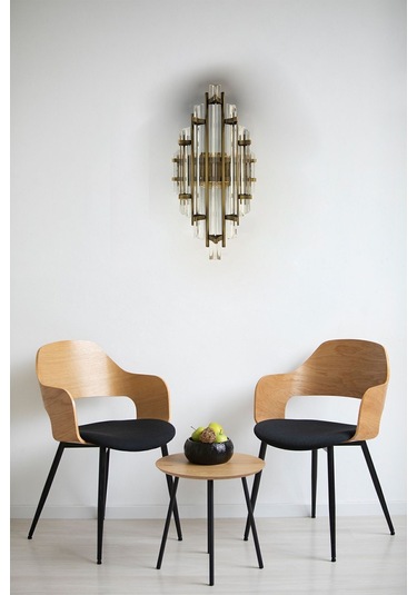 Champion Eskitme Rengi Aplik Tekli Duvar Lambası Otel Cafe Restoran Için Dekoratif Modelleri Gri