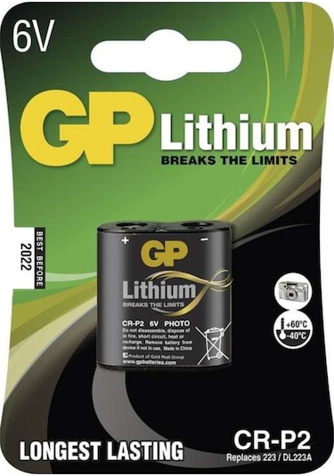 Gp Cr-P2 Liyum 6V Pil