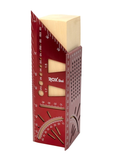 Rox Wood 0092 Alüminyum 3d Açılı Gönye İşaretleme 150 Mm