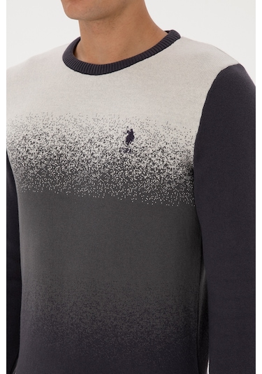 U.S. Polo Assn. Erkek Regular Fit Bisiklet Yaka Antrasit Kazak 50314985-VR006 U.S. Polo Assn. Erkek Regular Fit Bisiklet Yaka Antrasit Kazak 50314985-VR006