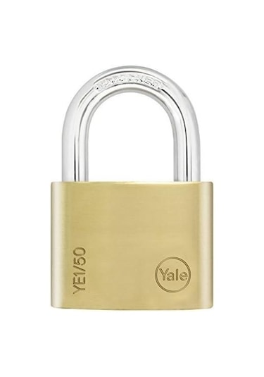 Yale Essential Serisi 50 Mm Prinç Sarı Asma Kilit