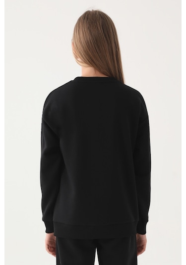 Kappa Kız Çocuk Siyah Sweatshirt 5274-41917 Siyah