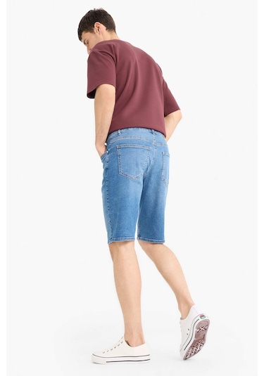 DeFacto Regular Fit Jean Bermuda Şort E5983AX25SMNM28