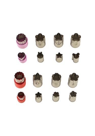 Sebze Kesici Şekil Seti Mini Kurabiye Kesici Seti Meyve Bisküvi Diğer