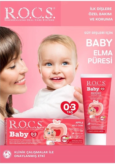 R.o.c.s. Baby 0-3 Yaş Elma Püresi Diş Macunu 35ml
