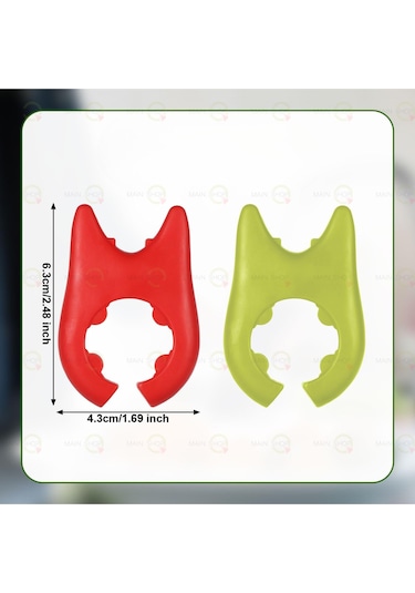 Mainshop 2 Adet Silikon Tava Tencere Kaşık Tutucu M-50