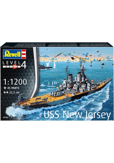 Revell Maket Model Kit Battleship Uss New Jersey 5183