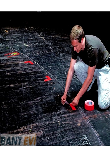 Turuncu Neon Bez Bant 19mmx25mt Tesa 4671 Sahne Kamera Bandı Gaffer