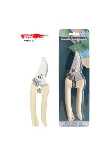 Hangfox Bahçe Bakımı İçin Paslanmaz Çelik Çanak Yapraklı Budama Makası - Yumuşak Pp Kollü, Hafif 90g , Çelik Bıçaklı, Çanak Açma Ve Dal Kesme Uygun