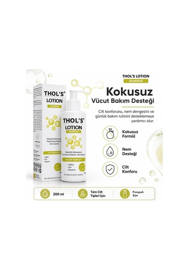 Thol's Scabthol Kükürtlü Vücut Losyonu 200 ML