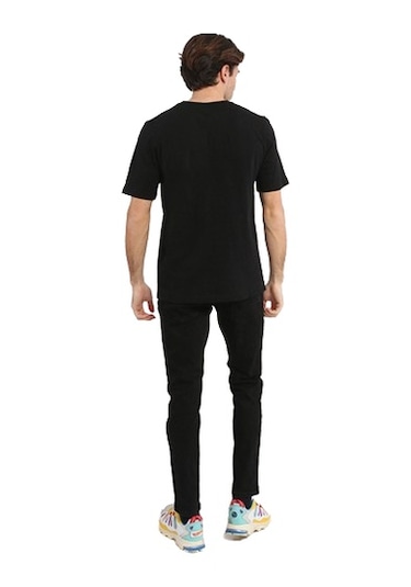 Jack & Jones Göğüs Logo Baskılı Tişört Grow 12249613 Siyah