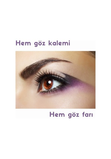 Kirpi Mor Göz Kalemi - Damson Mor Siyah