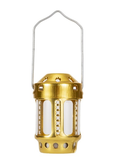 Mufunye Kamp İçin 2'li Tealight Fener Paketi - 2 Altın Çok Renkli