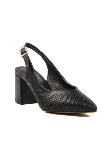 Siyah Kadın Abiye Ayakkabı Pc-54727 Z Siyah