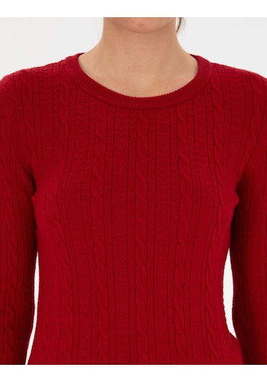 Pierre Cardin Kadın Kırmızı Kazak /triko 50316334-vr030 Kırmızı
