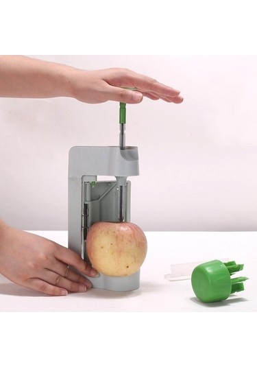 Ulzyvf Cbtx 5 Fonksiyonlu Dilimleyici Soyucu, Meyve Sebze Kesici Mutfak Aleti Beyaz Yeşil Beyaz - Yeşil