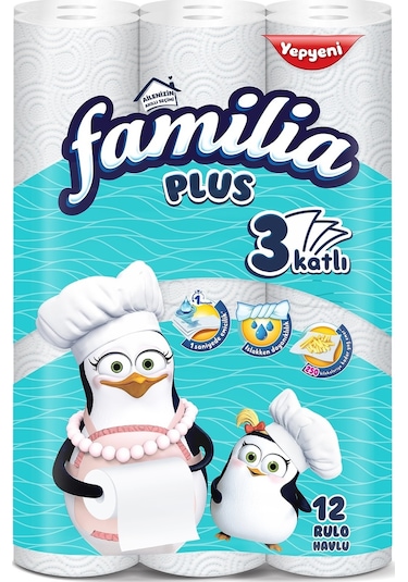 Familia Kağıt Havlu Plus 24 Lü Pk (3 Katlı) (2Pk*12)