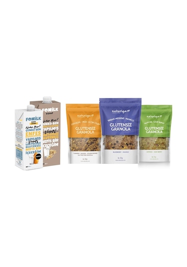 Glutensiz Granola Ve Bitkisel Süt Seti-2183