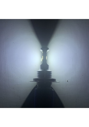 Geeroyoo H7 Led Araç Fari Ampülü, 6000k Beyaz Işık, 20w/adet, 3500lm Parlaklık, 50.000+ Saat Ömür, Plug&play, 12v, H1/h3/h4/h8 Vb. Uyumlu 2 Adet Şeffaf