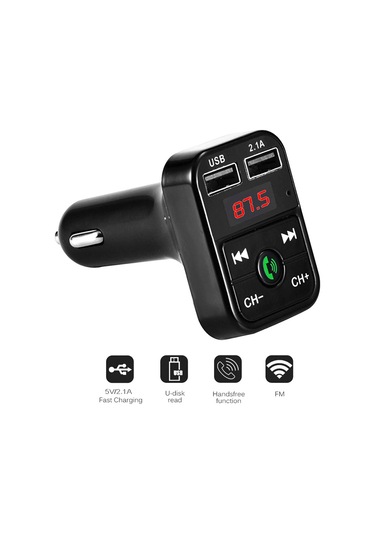 Xindoker Araç İçin Bluetooth Mp3 Çalar - Fm Radyo, Çift Usb Şarj, Hd Ses Kalitesi