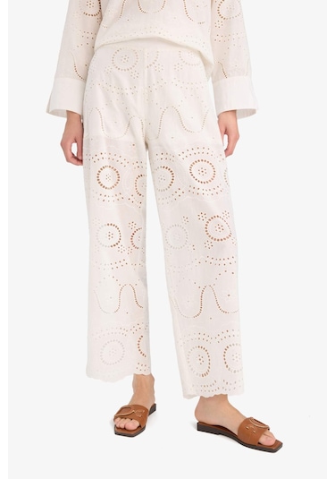 Defacto Regular Fit Brode Plaj Pantolonu-fall İn Love E4711ax25smwt16 Beyaz