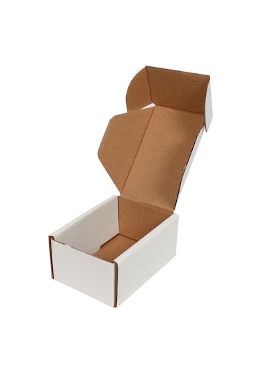 Beyaz Kilitli Kargo Kutusu / Ebat: 10x7x4,5 cm (100 adet)