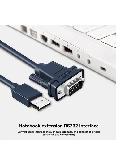 Xurunkeji Usb'den Rs232'ye Dönüştürücü Db9 Seri Port Kablosu Endüstriyel 9-pin Dönüşüm Kablosu Db9 Erkek Dişi Veri İletim Teli