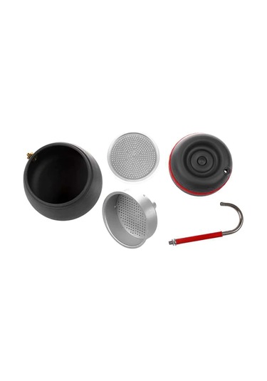 Alocs Kamp Filtre Kahve Demleme Potu Moka Pot Tam Set