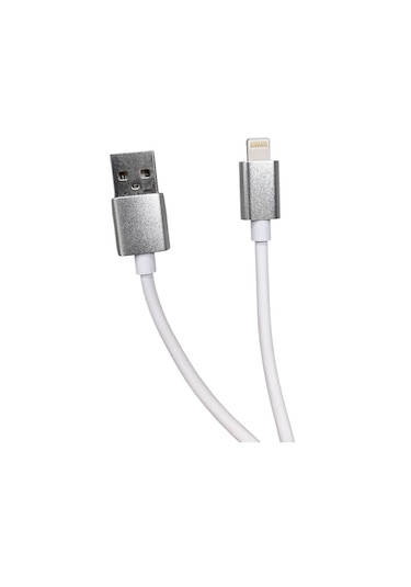 2a Apple iPhone Uyumlu Lightning Hızlı Şarj Kablosu - 1 Metre - Gri