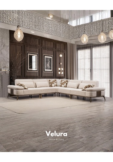 Losso Modüler Köşe Koltuk Takımı & Oturma Grubu Ekru