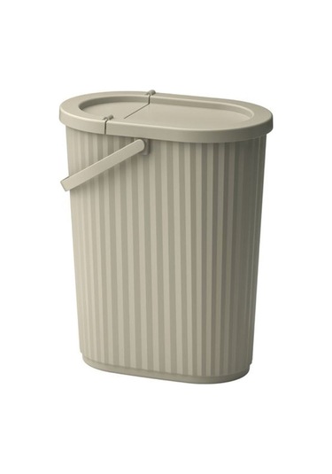 Dammâng Çöp Kutusu Gri-bej, 26 Cm Bej