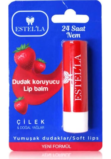Estella Çilek Dudak Nemlendirici