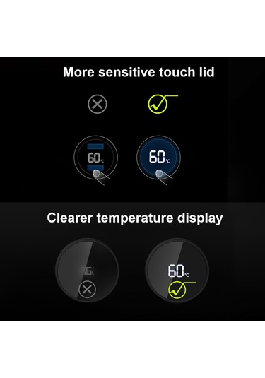 Moveevo Stainless Steel Isı Gösterici Termos Bardak, Led Dokunmatik Ekran, 500ml Siyah, Çiftler Ve İş Hediyesi, Isı Saklama Özelliği, Özel Logo Diğer Moveevo Stainless Steel Isı Gösterici Termos Bardak, Led Dokunmatik Ekran, 500ml Siyah, Çiftler Ve İş Hediyesi, Isı Saklama Özelliği, Özel Logo Diğer