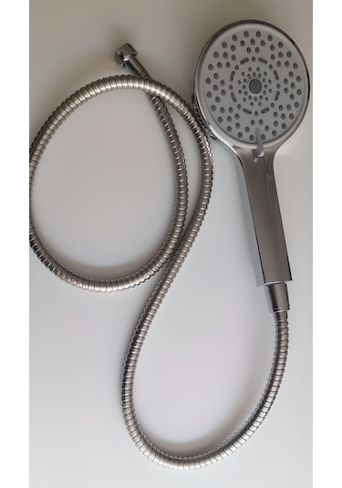 Fonksiyonlu Duş Başlığı - Duş Başlığı Spirali GÜMÜŞ