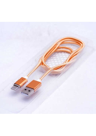 Ekılıf - Lightning Usb Metal Manyetic Uçlu Kablo - Gri - T5067 Gri