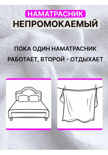 Na Matrasik 150x200 Cm Su Geçirmez Lastikli Kenarlı Yatak Koruyucu 445481247