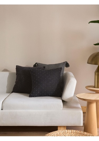 Noir Touch 3'lü Kırlent Kılıf Seti Siyah