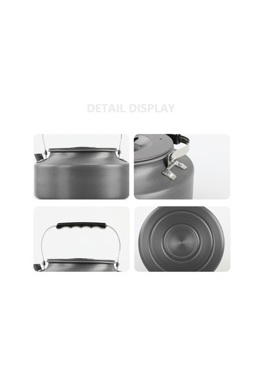 Wondernest Yok Su Siyah Sertifikalı Saplı Piknik Kamp Isıtıcısı Içermez Fda Onaylı Cezve Çaydanlık Bpa Aotu Alüminyum Alaşımlı 1.6l - Dt Çok Renkli